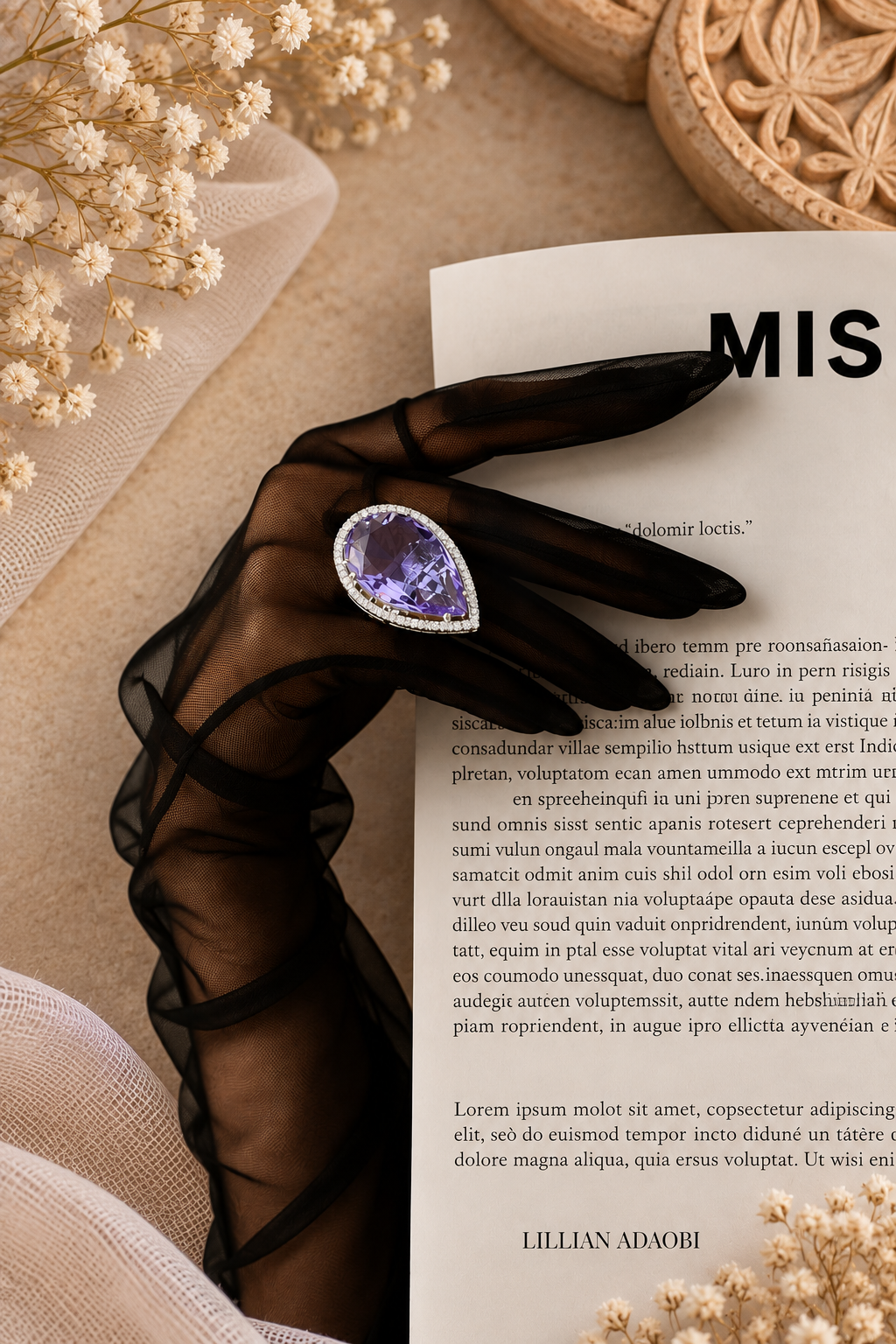 Dilara Violet Ring