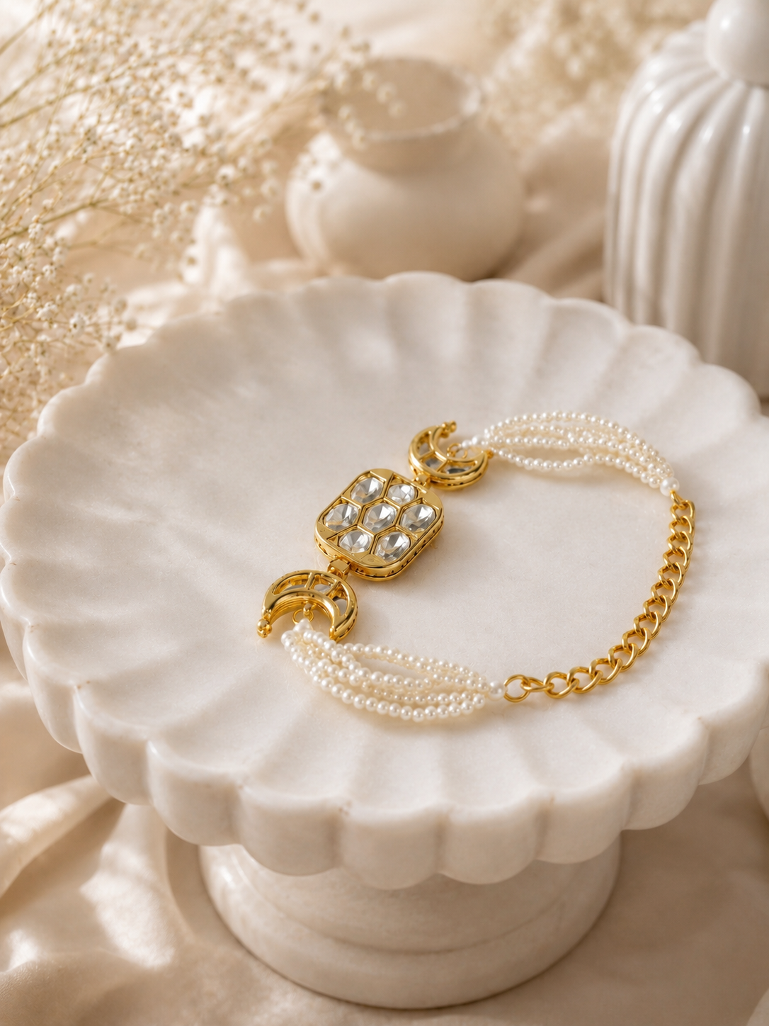 Polki Rakhi Bracelet
