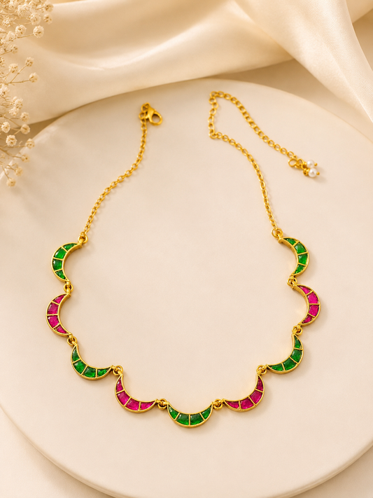 Savera Dual Color Chand Choker