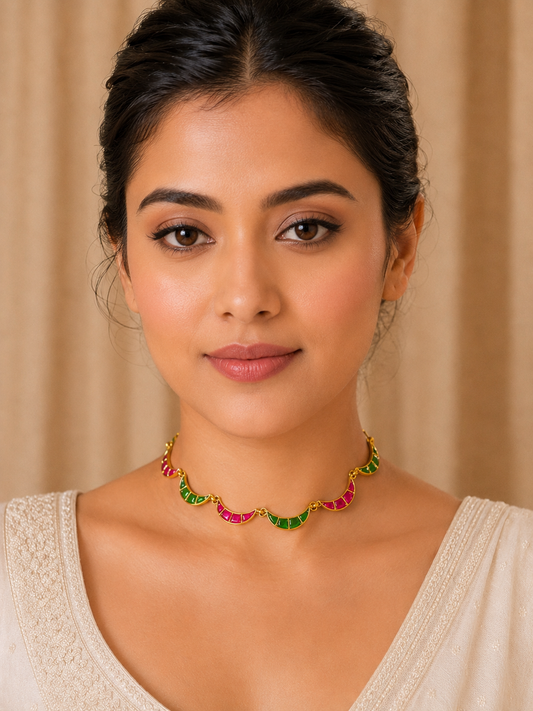 Savera Dual Color Chand Choker