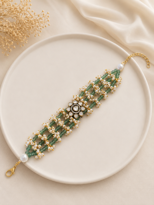 Polki Flower Bracelet