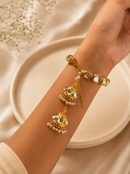 Jhumka Kundan Bracelet