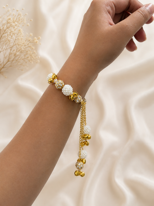 Pearl Latkan Bracelet