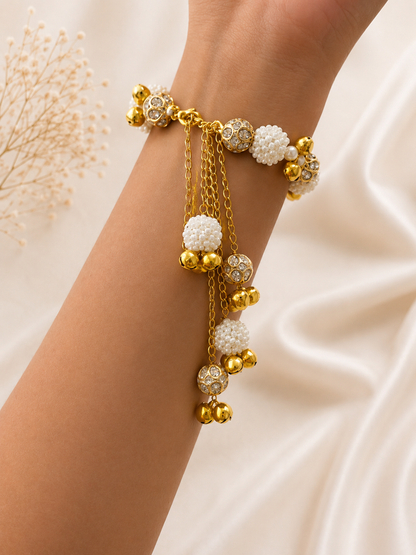 Pearl Latkan Bracelet