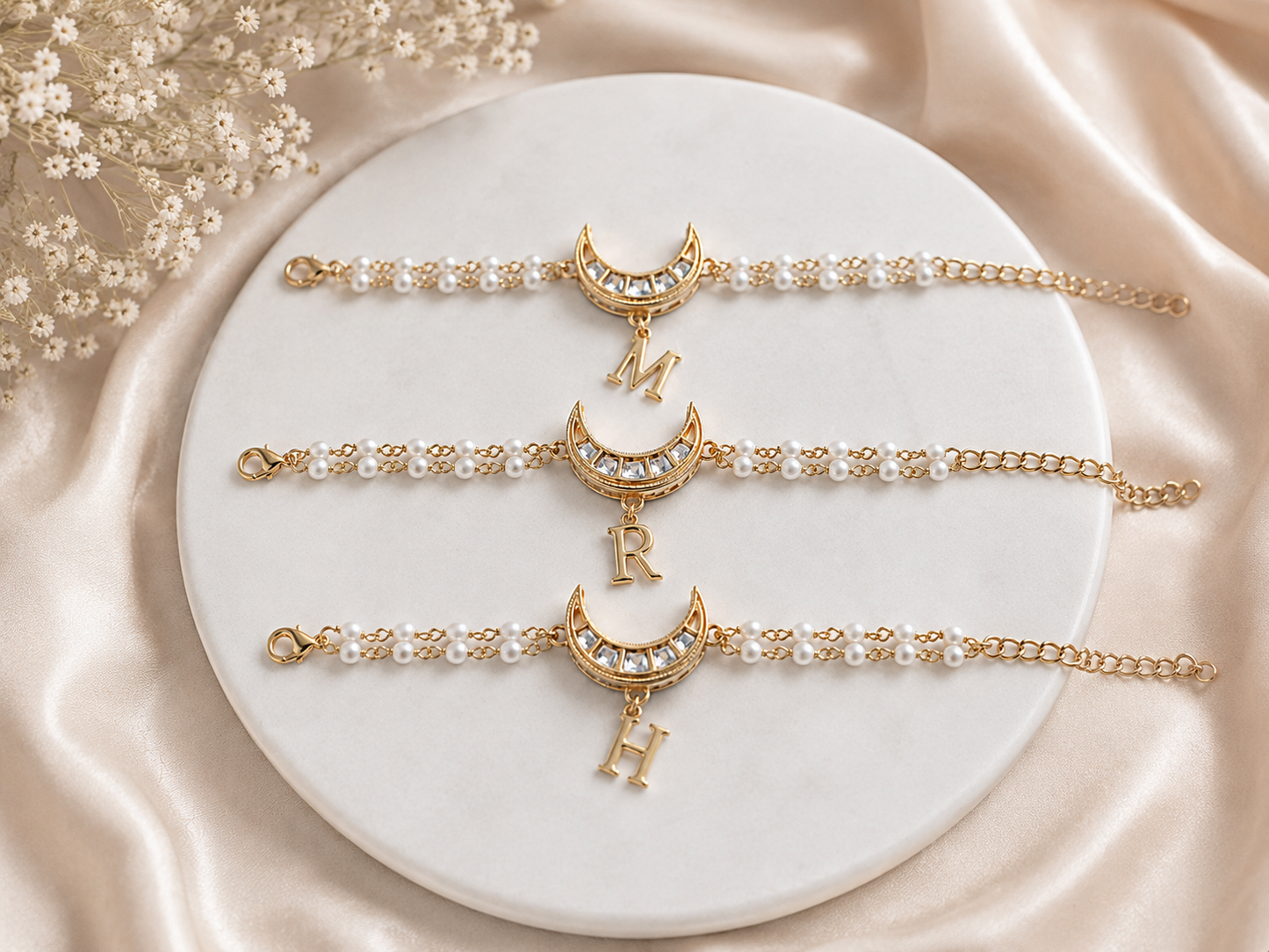 Chand Initial Rakhi Bracelet