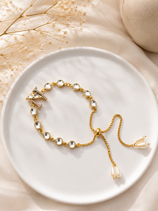 Minimal Polki Bracelet