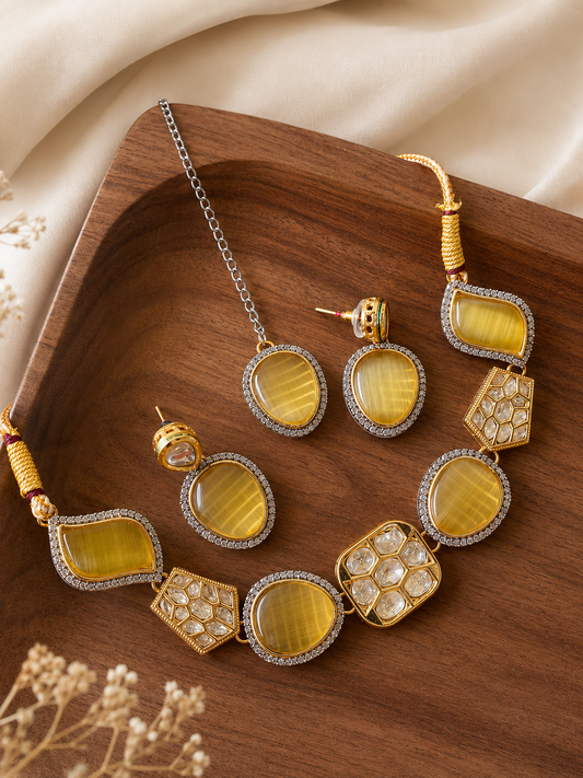 Phulkari Necklace Set