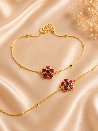 Floral Anklet