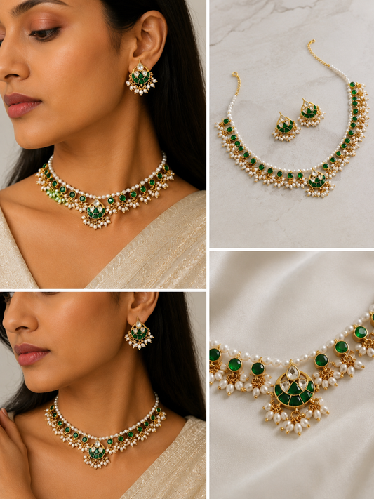 Green Necklace Set