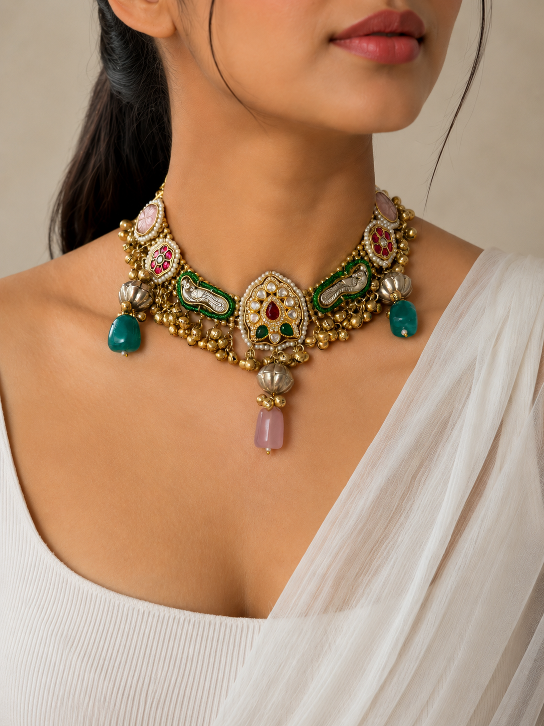 Phulkari Choker