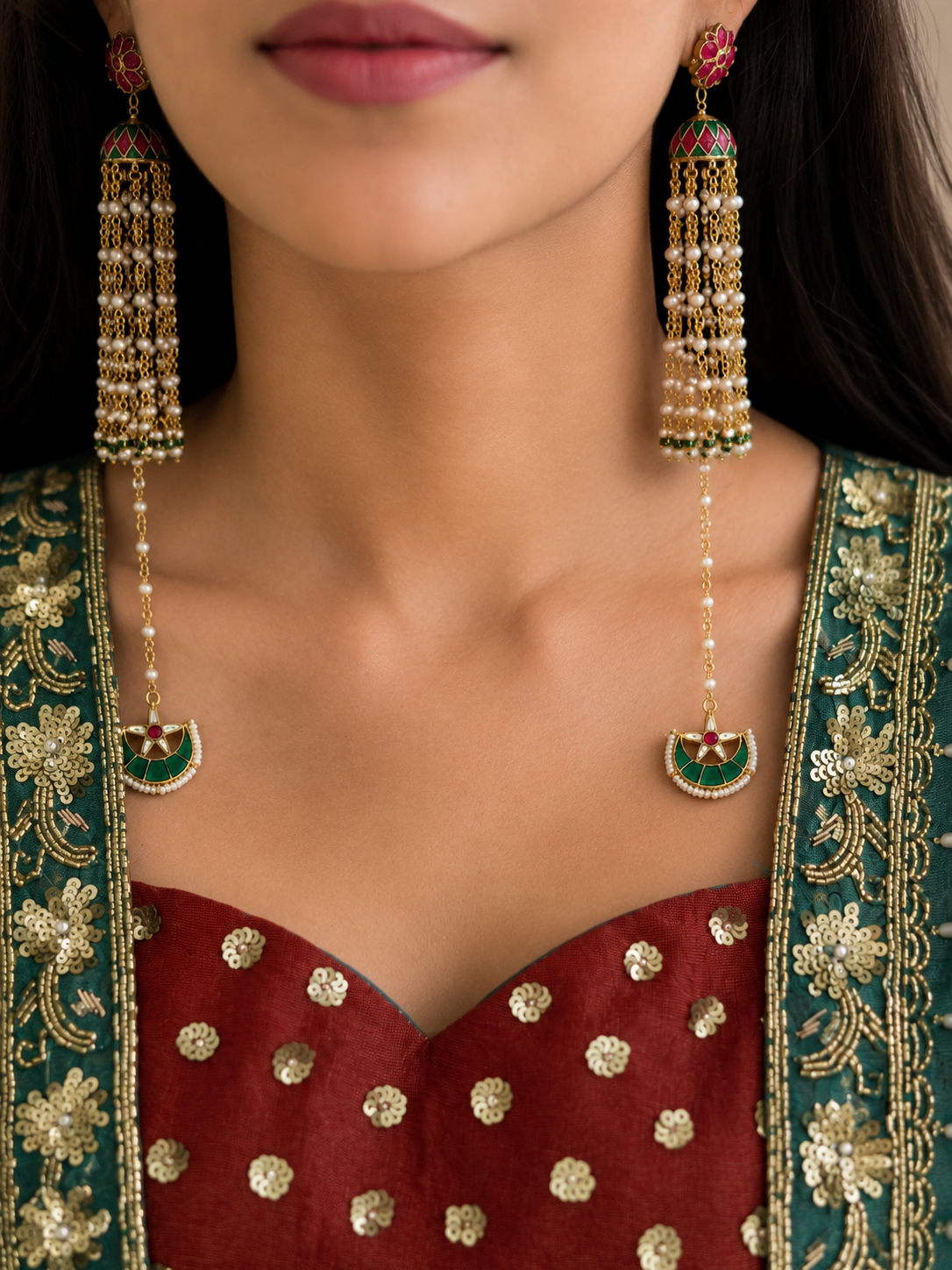 Kashmiri Floral Jhumka