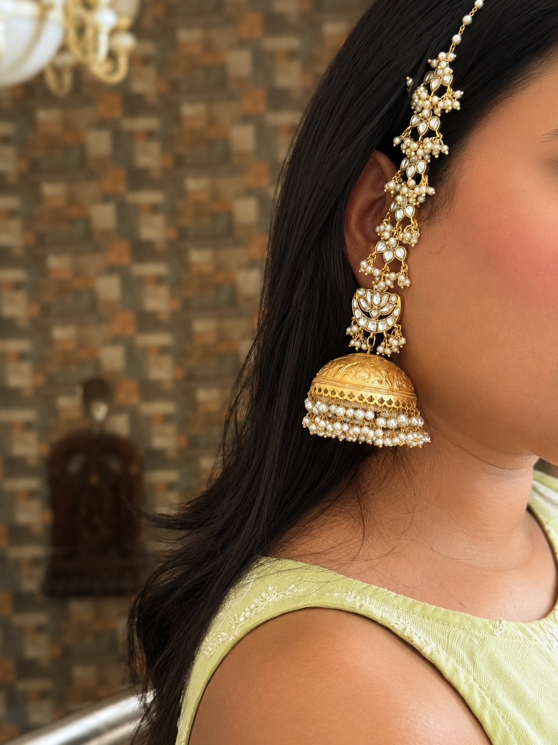 Aarohi Hairband Style Jhumka