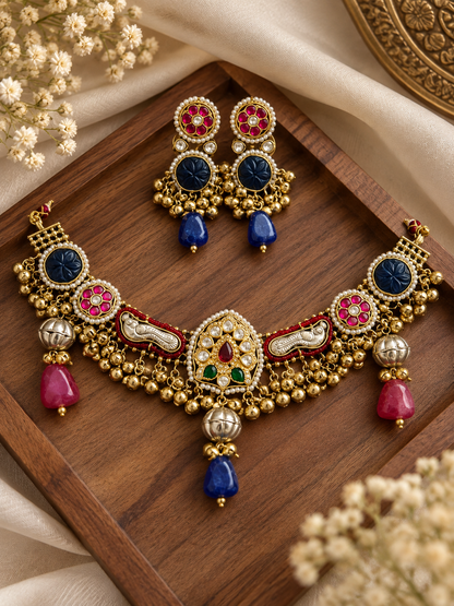 Phulkari Choker