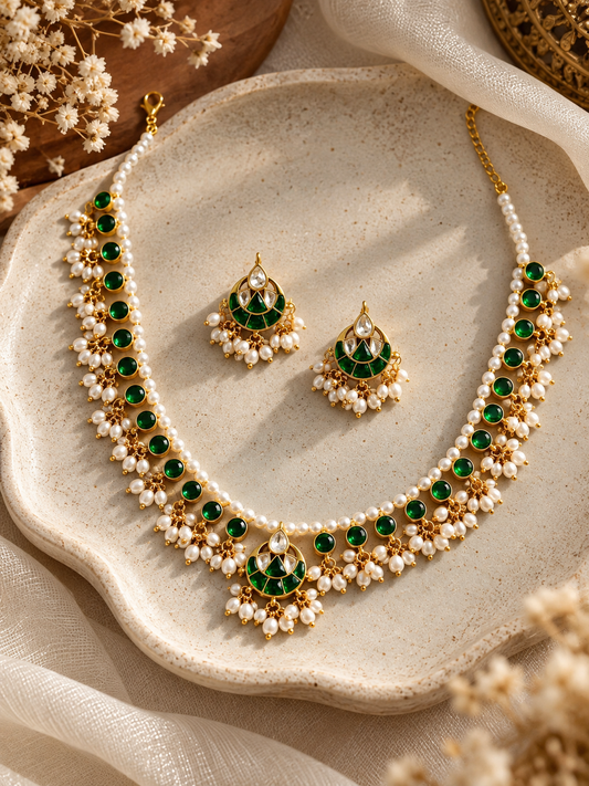 Green Necklace Set