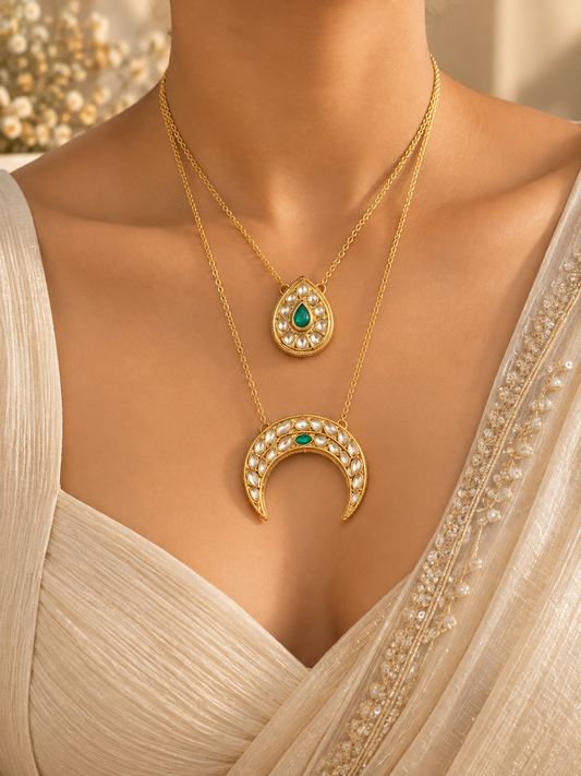 Double Layer Chand Necklace