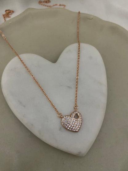 Rose Gold Heart Chain