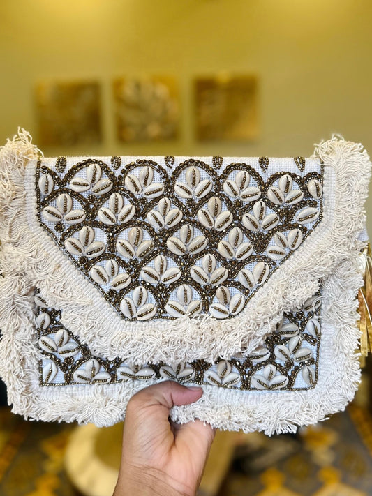 Beaded Shell Bag