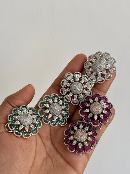 Floral American Studs