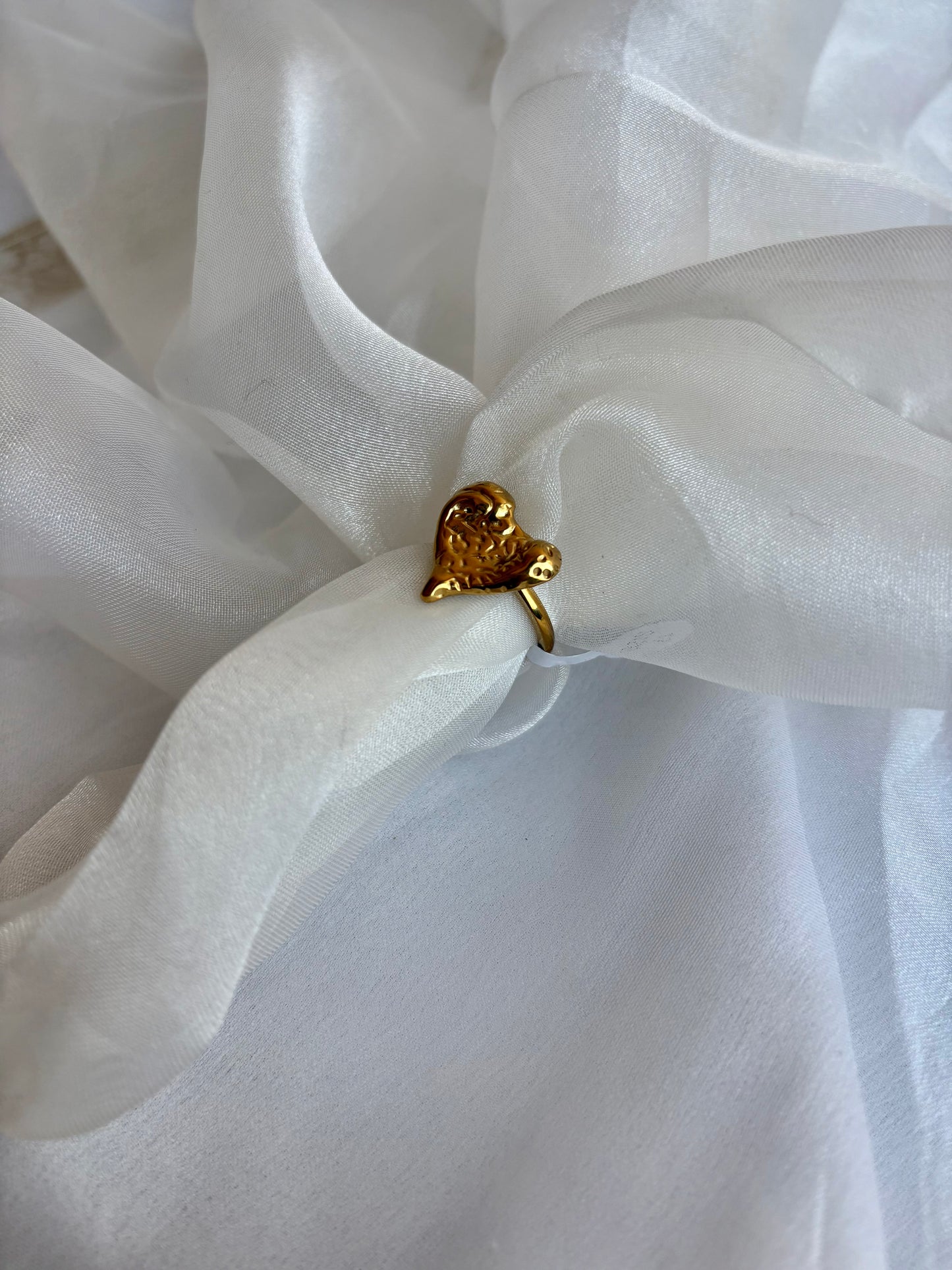 Wrinkled Heart Ring