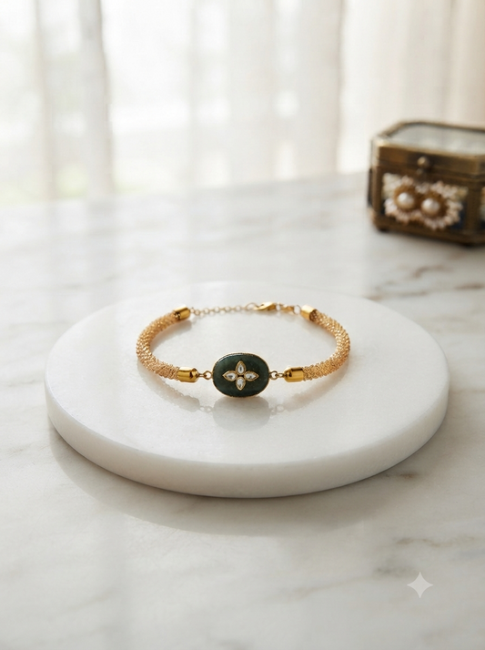 Gold Mesh Zen Rakhi