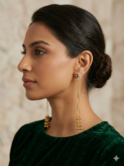 Chand Kundan Kashmiri Earrings
