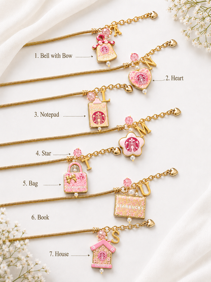 Starbucks Initial Bracelet