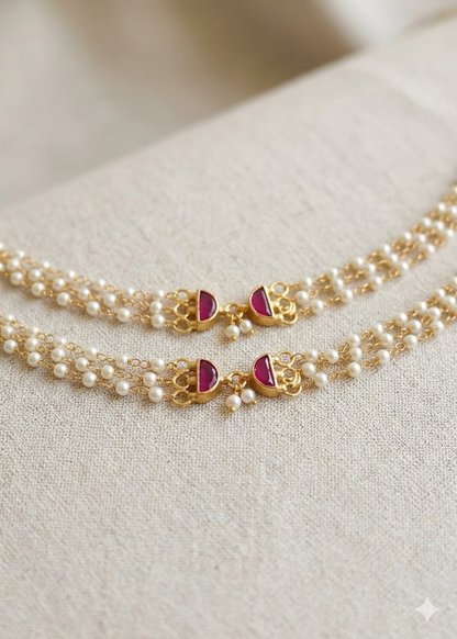 Ruby Anklets