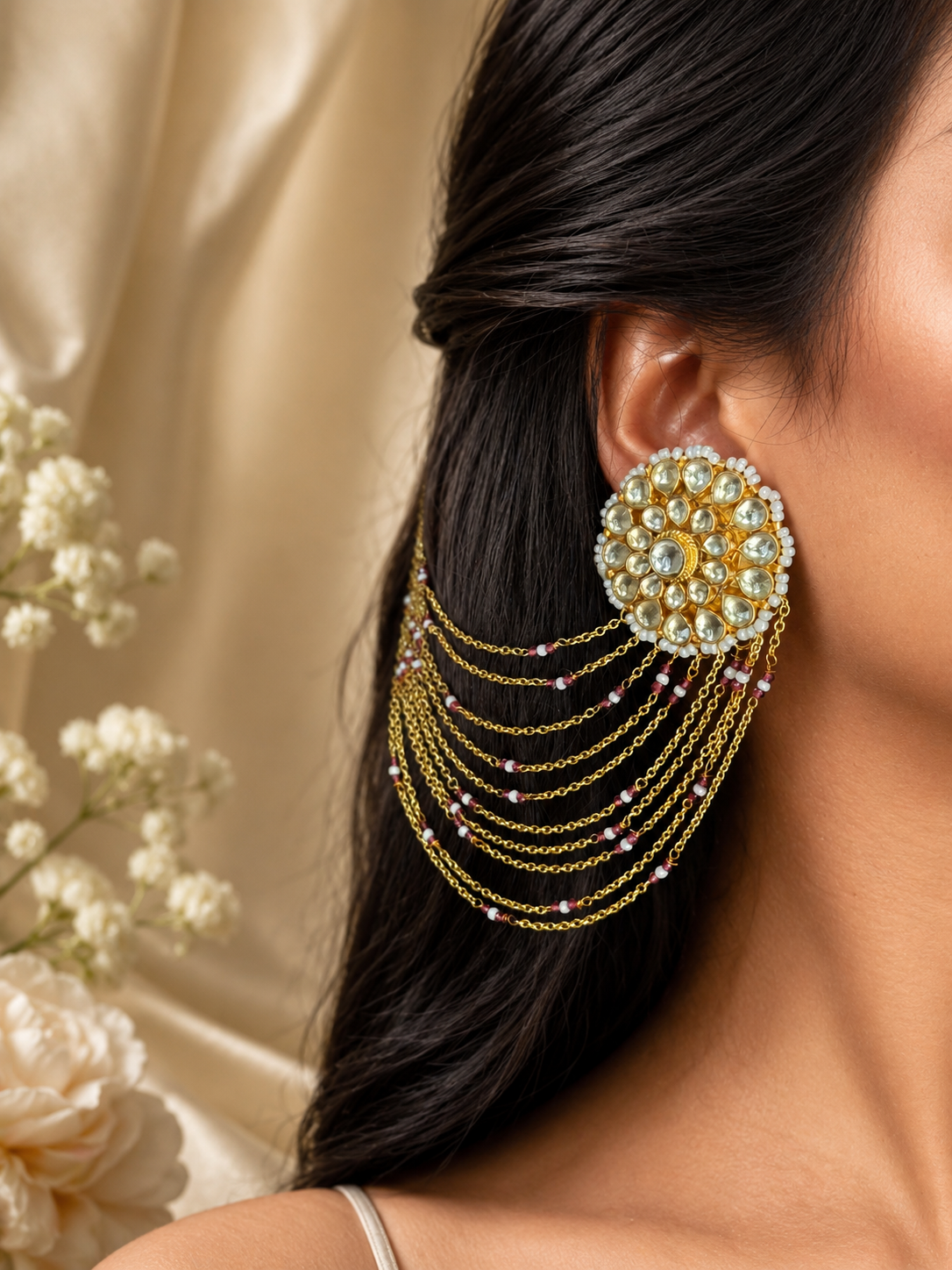 Guldasta String Earrings