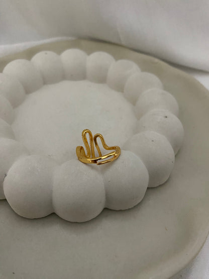 Rose Gold Melted Ring
