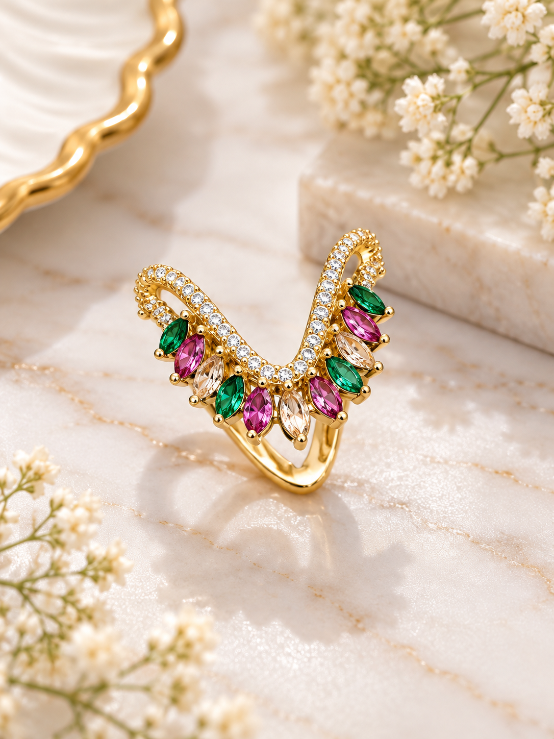 Multicolor Stone Ring
